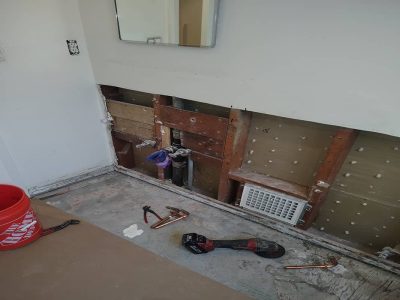 In-Progress Bathroom Remodeling